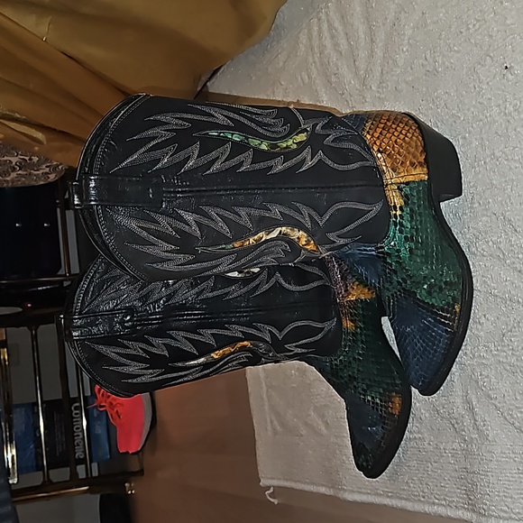 Dan Post Rainbow Python Boots(interested in trade for size8 or9🧐 if anyone has) - Picture 1 of 6